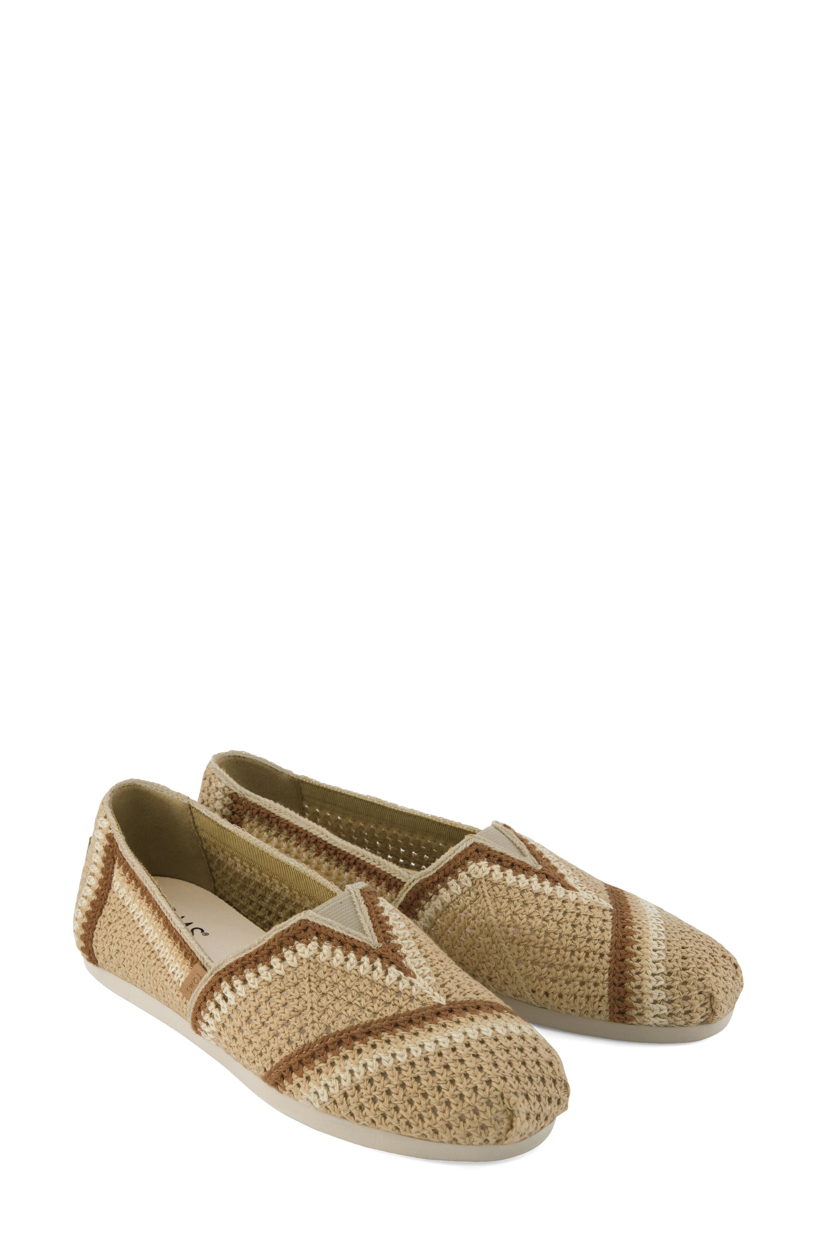 TOMS Classic Alpargata Slip-On, Alternate, color, Dark Beige
