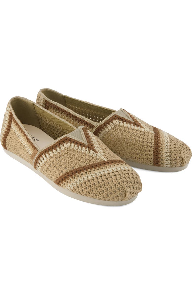 TOMS Classic Alpargata Slip-On, Alternate, color, Dark Beige