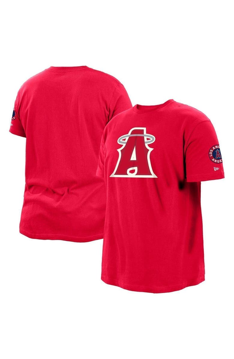 New Era Men's New Era Red Los Angeles Angels City Connect Big & Tall T-Shirt, Alternate, color,