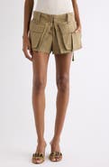 Isabel Marant Barta Cotton Utility Shorts
