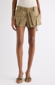 Isabel Marant Barta Cotton Utility Shorts