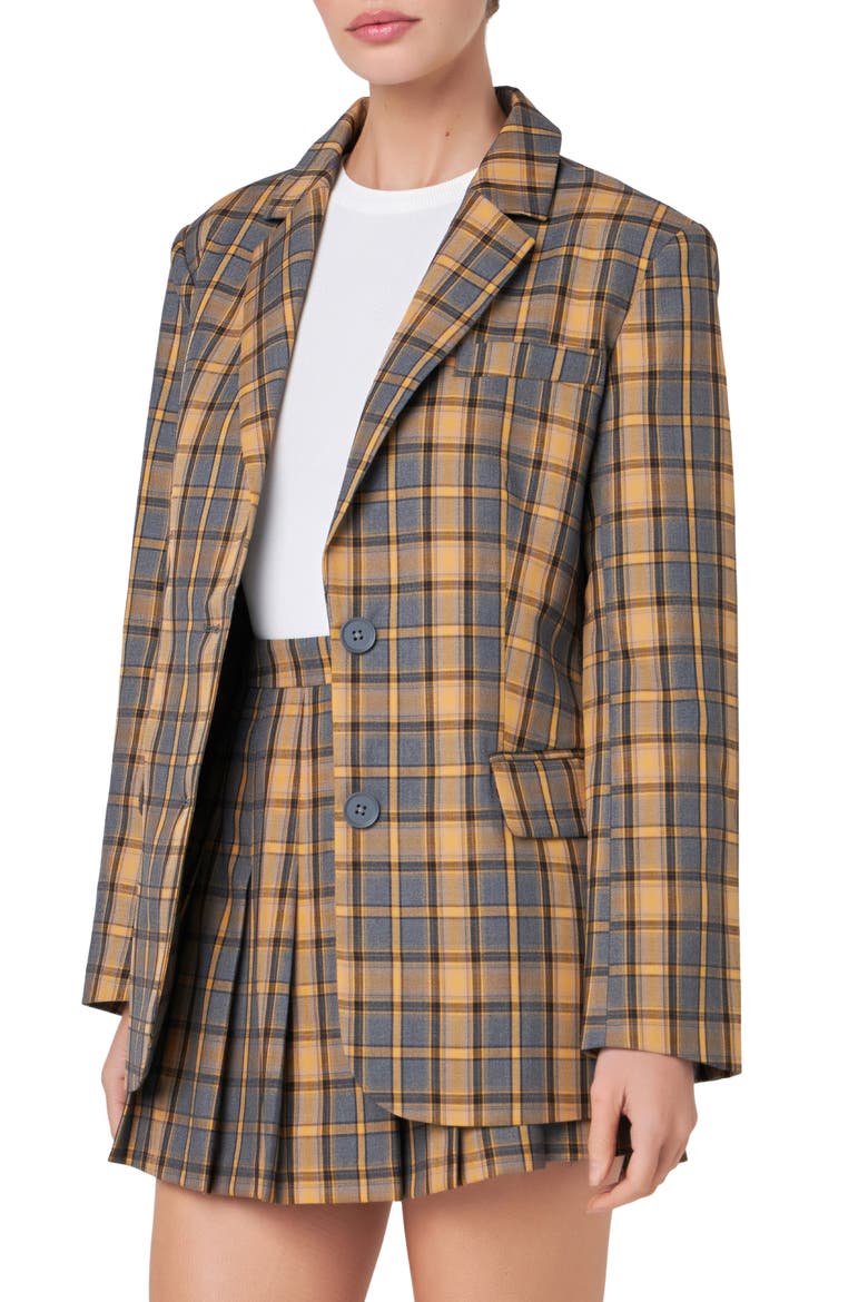Plaid Blazer, Alternate, color, GREY MULTI