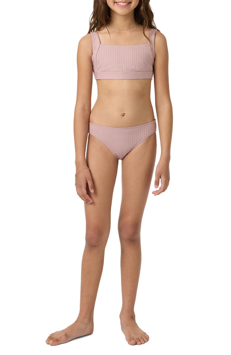 O'Neill Kids' Shorebreak Two-Piece Swimsuit, Alternate, color, Orchid