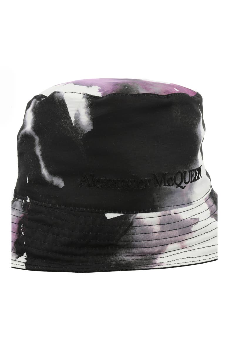 Alexander McQueen Puma Watercolor Embroidered Bucket Hat, Alternate, color, 