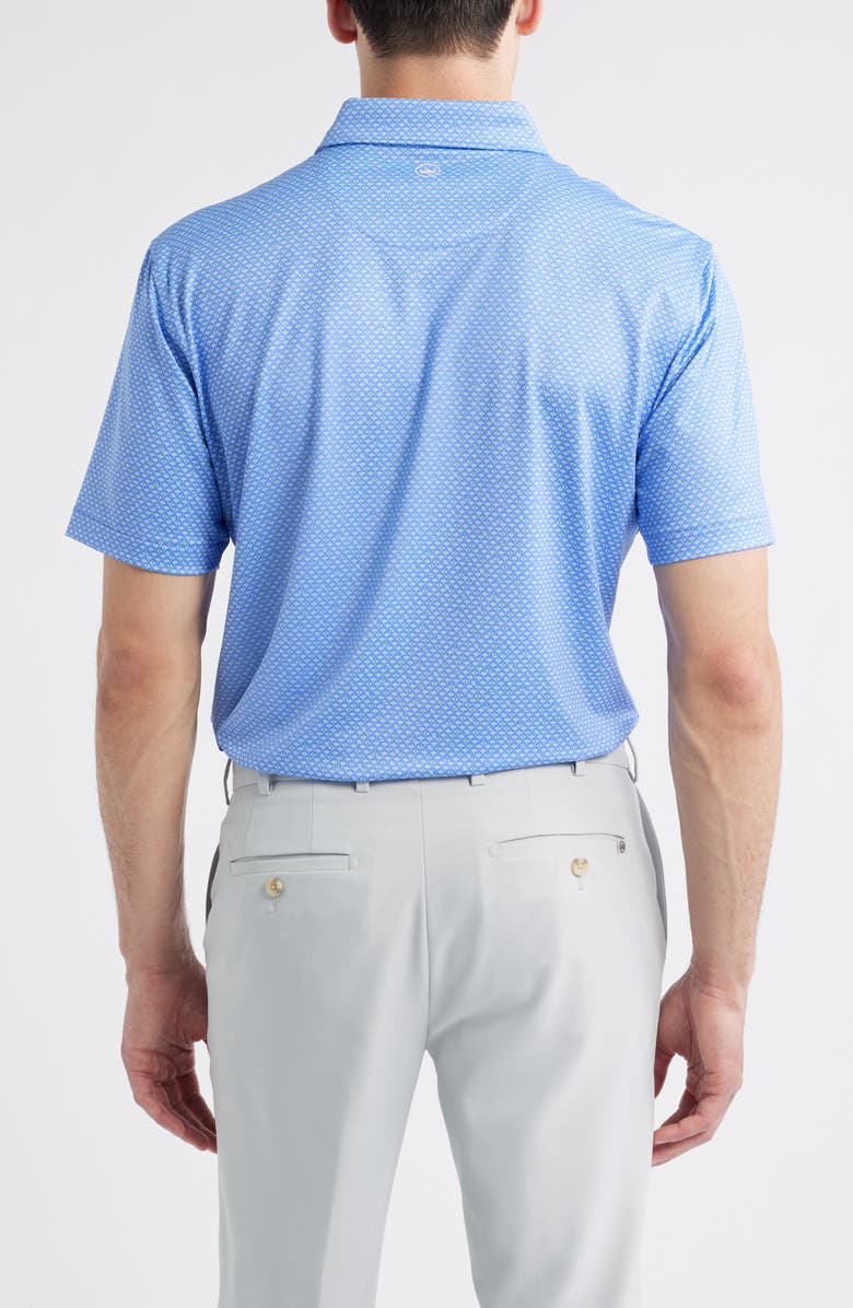 Peter Millar Oceana Rays Performance Jersey Polo, Alternate, color, Seaside Blue