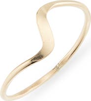 Nashelle Flat Wave Band Ring