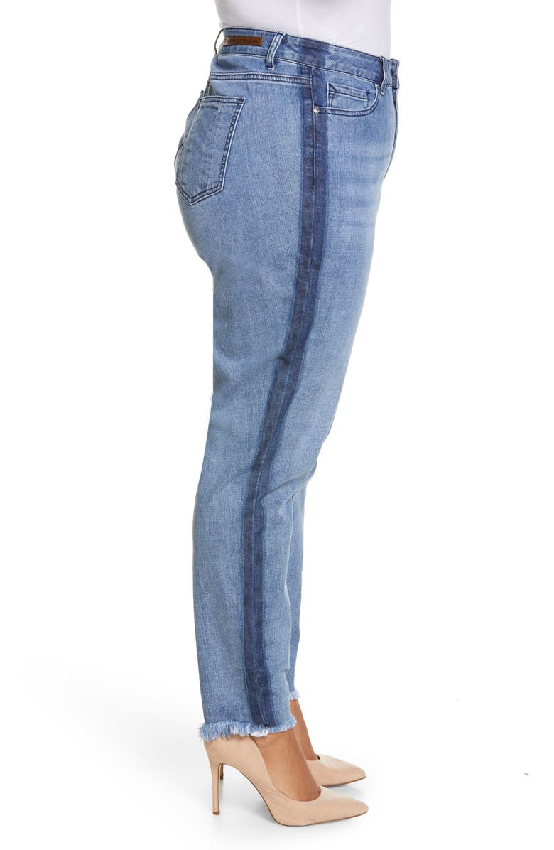 Standards & Practices Shadow Stripe High Waist Skinny Jeans, Alternate, color, Shadow