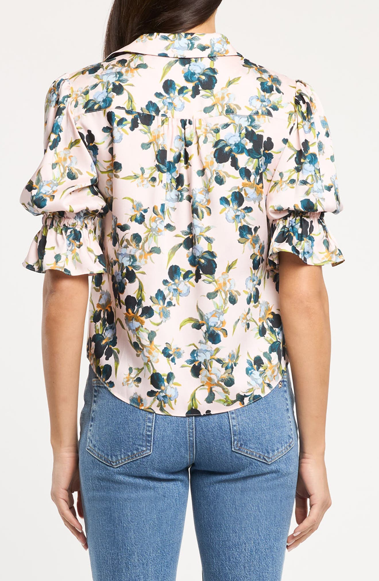 Trailing Iris Fiona Floral Button-Up Top - image 2
