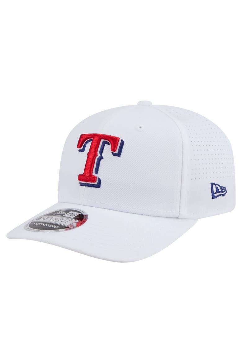 Men's New Era White Texas Rangers COOLERA 9SEVENTY Adjustable Hat, Main, color, White