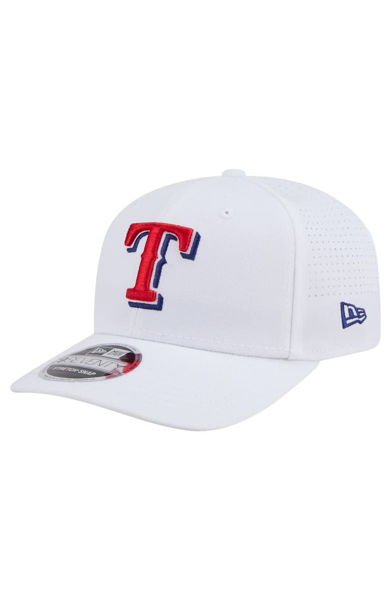 New Era Men's New Era White Texas Rangers COOLERA 9SEVENTY Adjustable Hat, Main, color, White