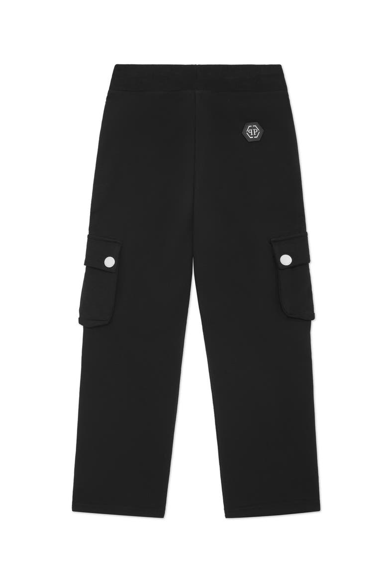 Jogging Trousers Cargo Loose Cut Boy, Alternate, color, black