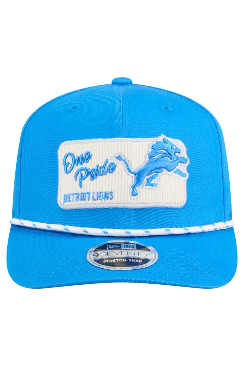 Men's New Era Blue Detroit Lions Chant 9SEVENTY Stretch-Snap Hat, Alternate, color, Blue