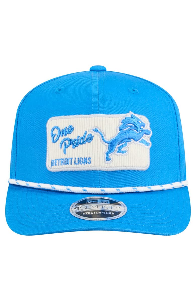 New Era Men's New Era Blue Detroit Lions Chant 9SEVENTY Stretch-Snap Hat, Alternate, color, Blue