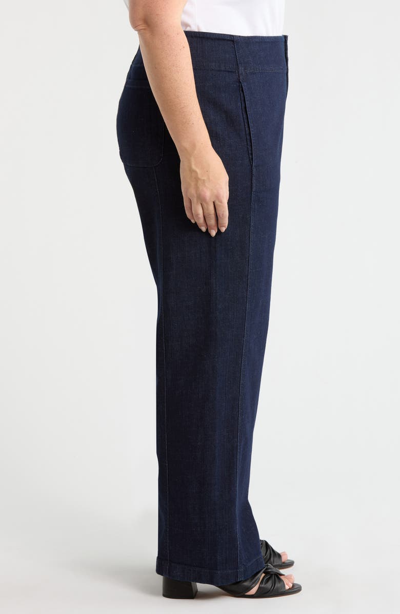 Eileen Fisher Wide Leg Denim Pants, Alternate, color, Deep Indigo