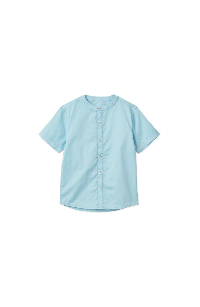 Vild House of Little SS Organic Cotton Woven Shirt, Main, color, Sky Blue