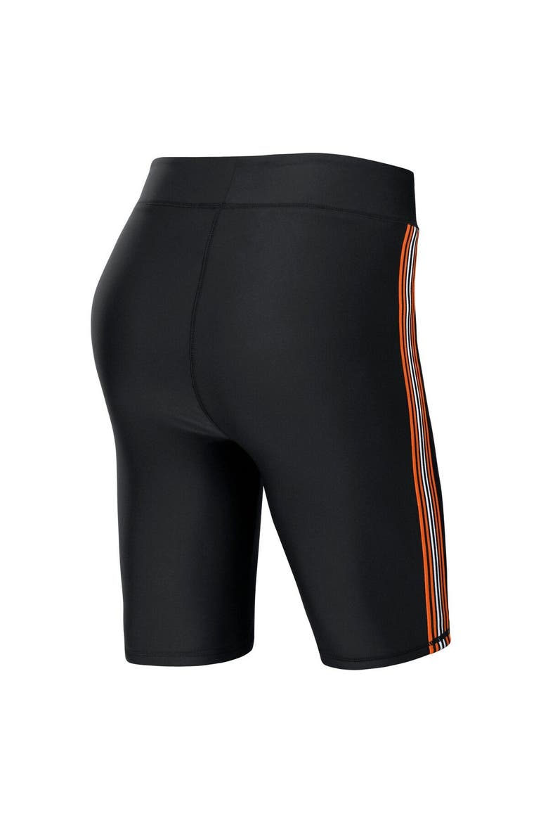 Women's WEAR by Erin Andrews Black Denver Broncos Biker Shorts, Alternate, color, Black