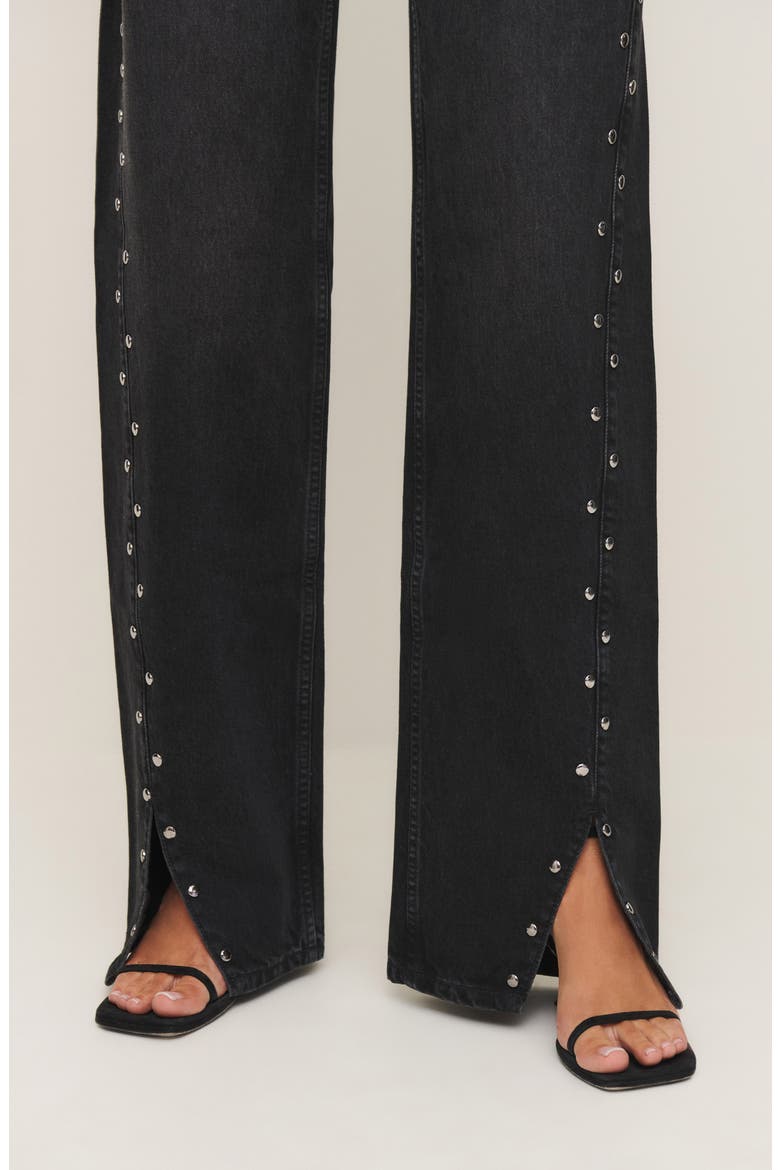 Cary Studded High Waist Slouchy Wide Leg Jeans, Alternate, color, VANA STUDDED