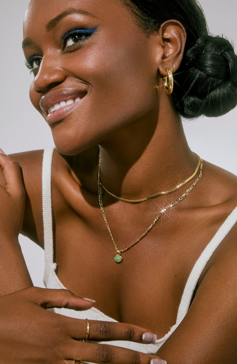 Ana Luisa Gemstone Necklace - Meesh, Alternate, color, Gold