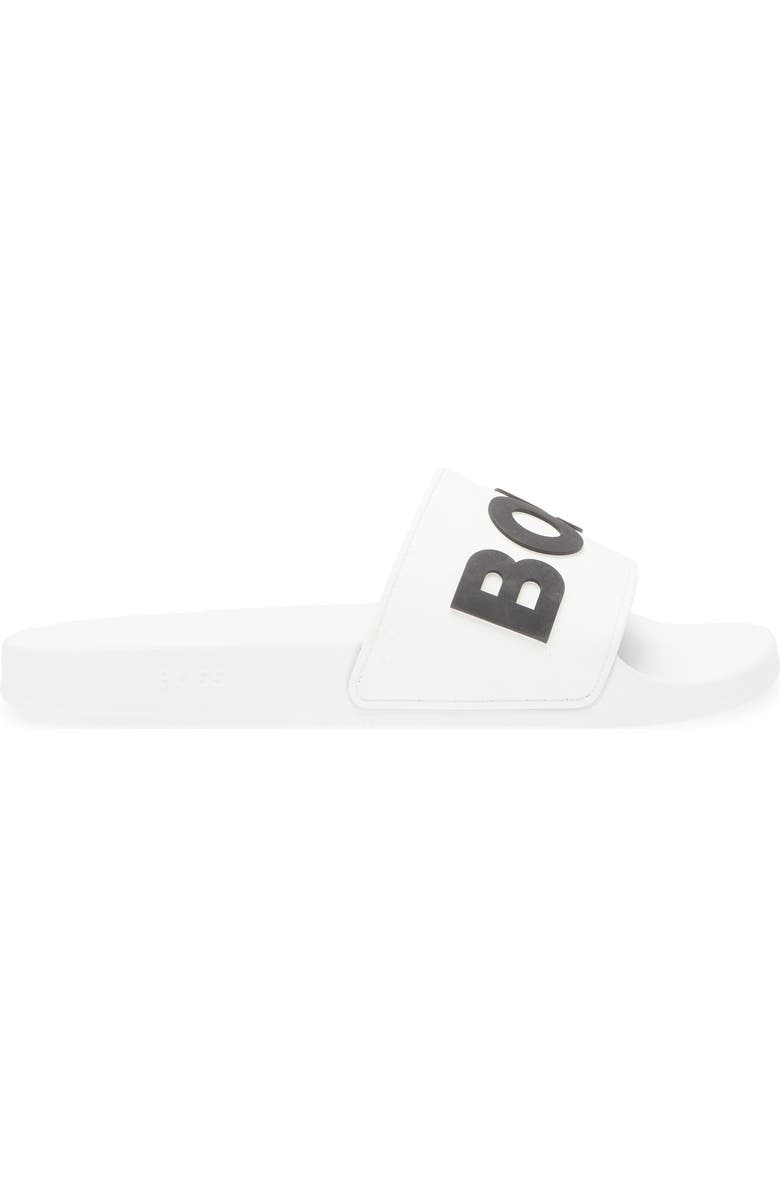 BOSS Kirk Slide Sandal, Alternate, color, White