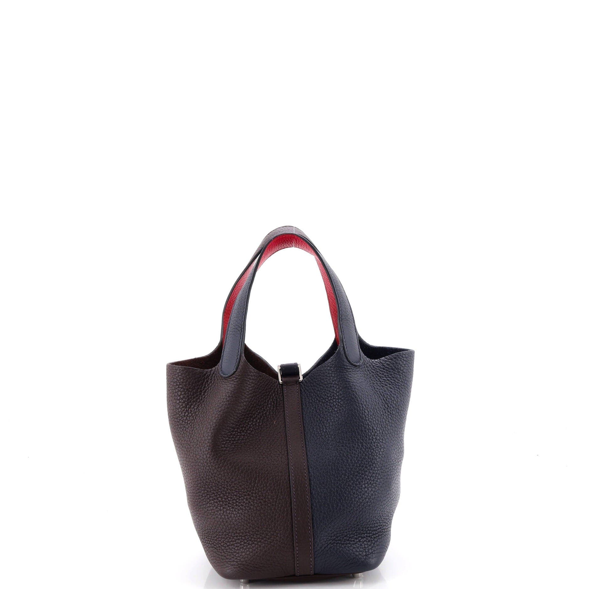 Picotin Lock Bag Tricolor Clemence PM, Alternate, color, Blue