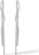 Jessica Simpson Silver Linear Drop Earrings