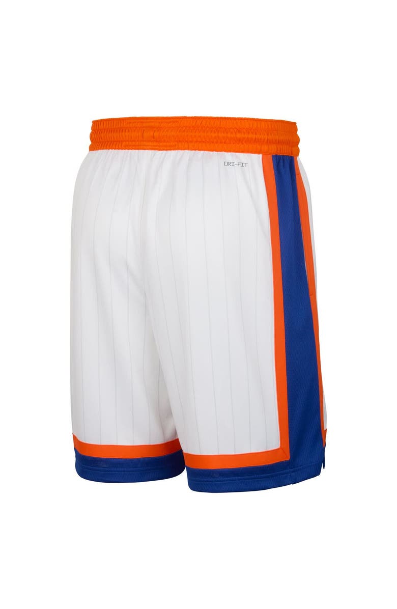 Nike Men's Nike White New York Knicks 2024/25 City Edition Swingman Shorts, Alternate, color, 