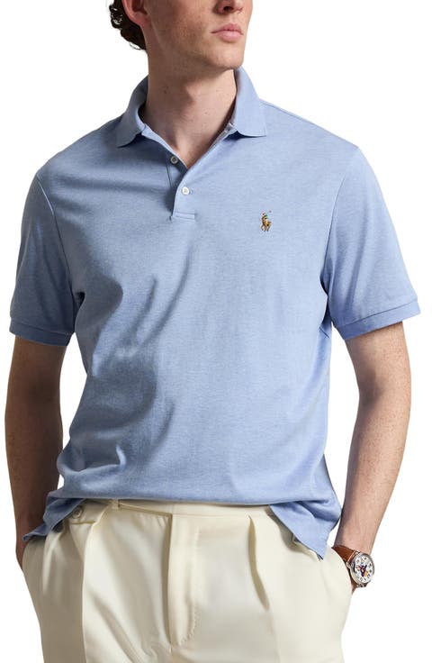 Classic Fit Solid Green Cotton Jersey Polo