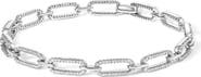 Haus of Brilliance 14K White Gold 1.00 Cttw Paperclip Link Bracelet
