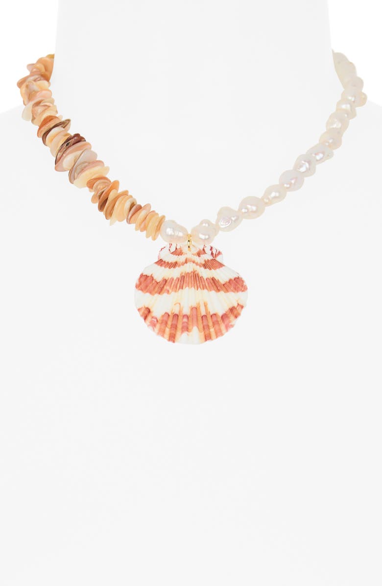 FRASIER STERLING Sardina Shell Pendant Necklace, Alternate, color, Multi