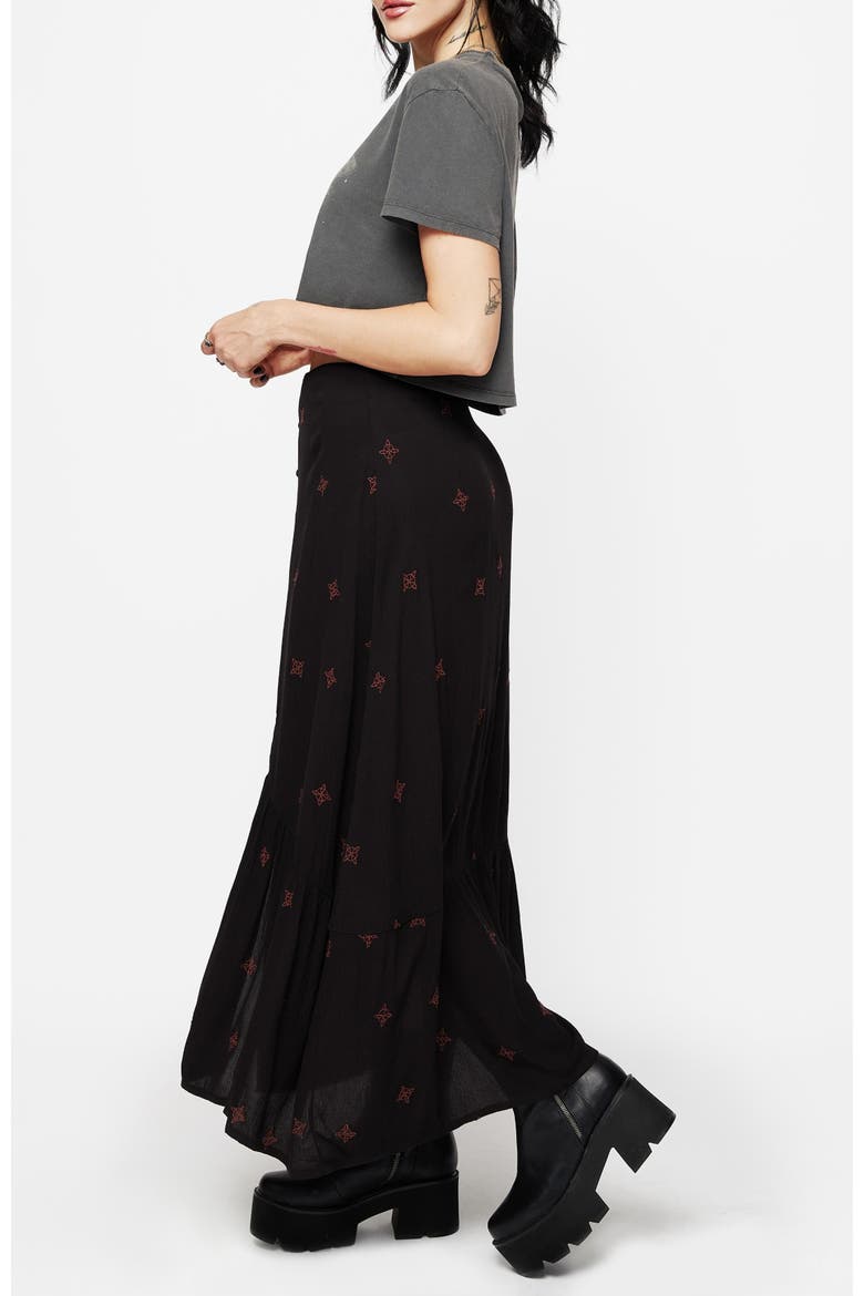 Sublime Witches Knot Midaxi Skirt, Alternate, color, Black