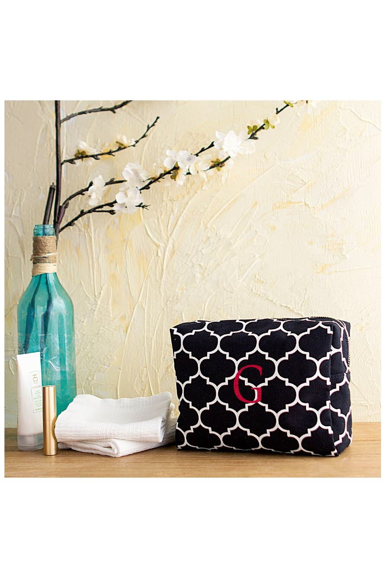 Monogram Cosmetics Bag, Alternate, color, GREEN-A