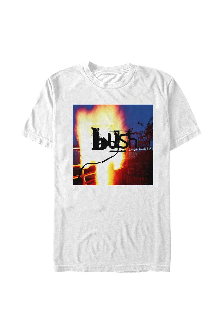 Men's Bush Razorblade Suitcase Album Cover Graphic Tee, Main, color, White