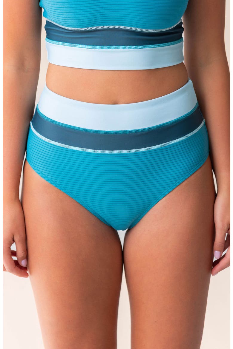 Colorblock Swim Bottom, Main, color, Still Water