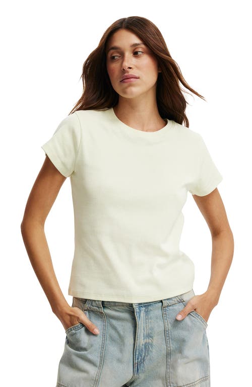 Cotton On 90s Baby Tee In Honey Dew Haze