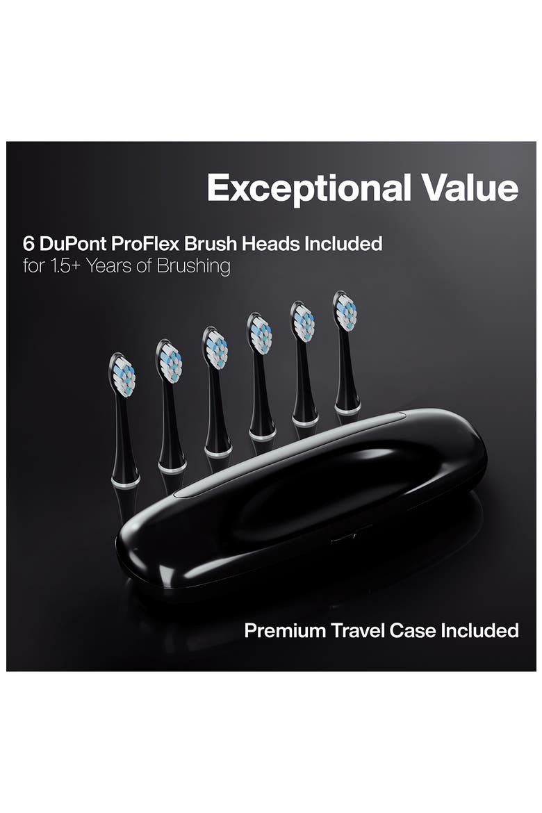 Black Series PRO Ultra-Whitening Electric Toothbrush Set, Alternate, color, BLACK