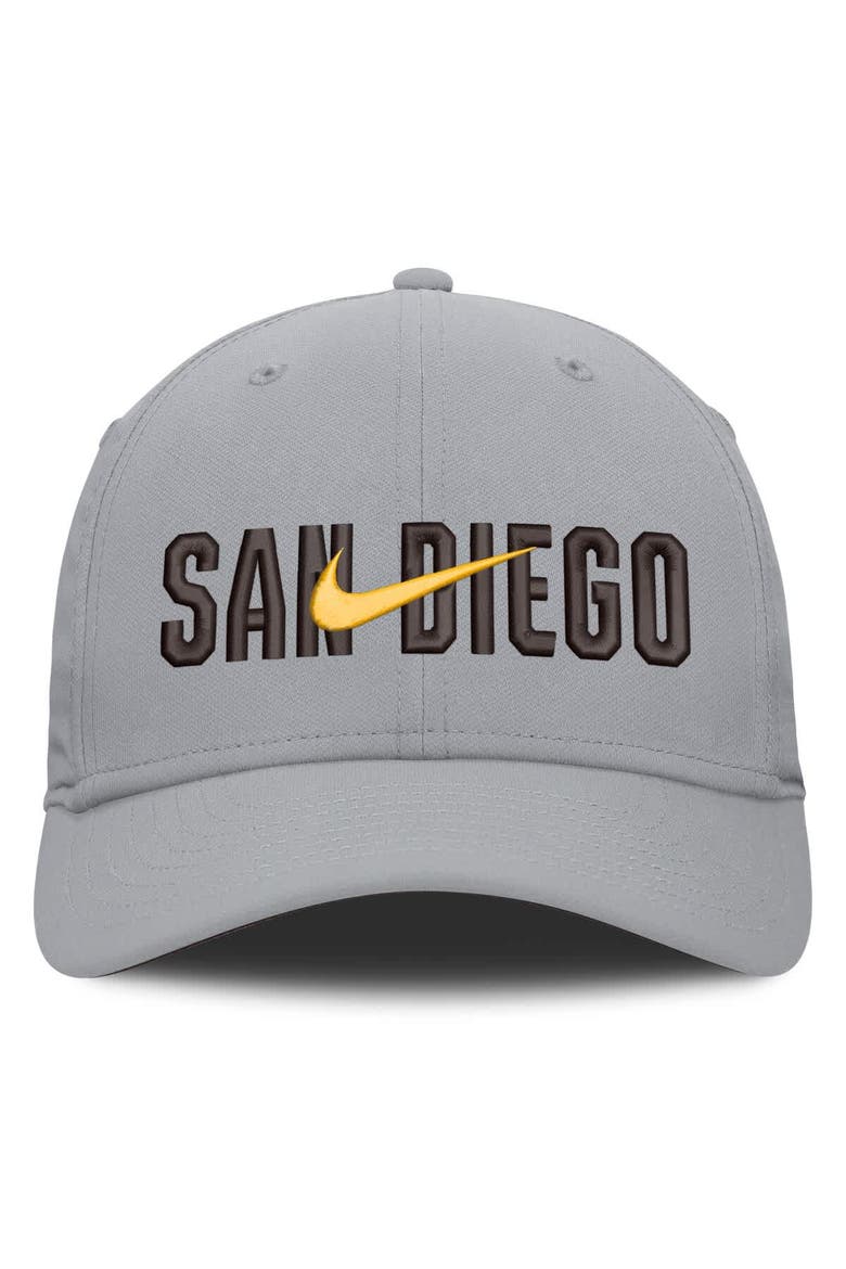 Men's Nike  Gray San Diego Padres Primetime Rise Dri-FIT Flex Hat, Alternate, color, Gray