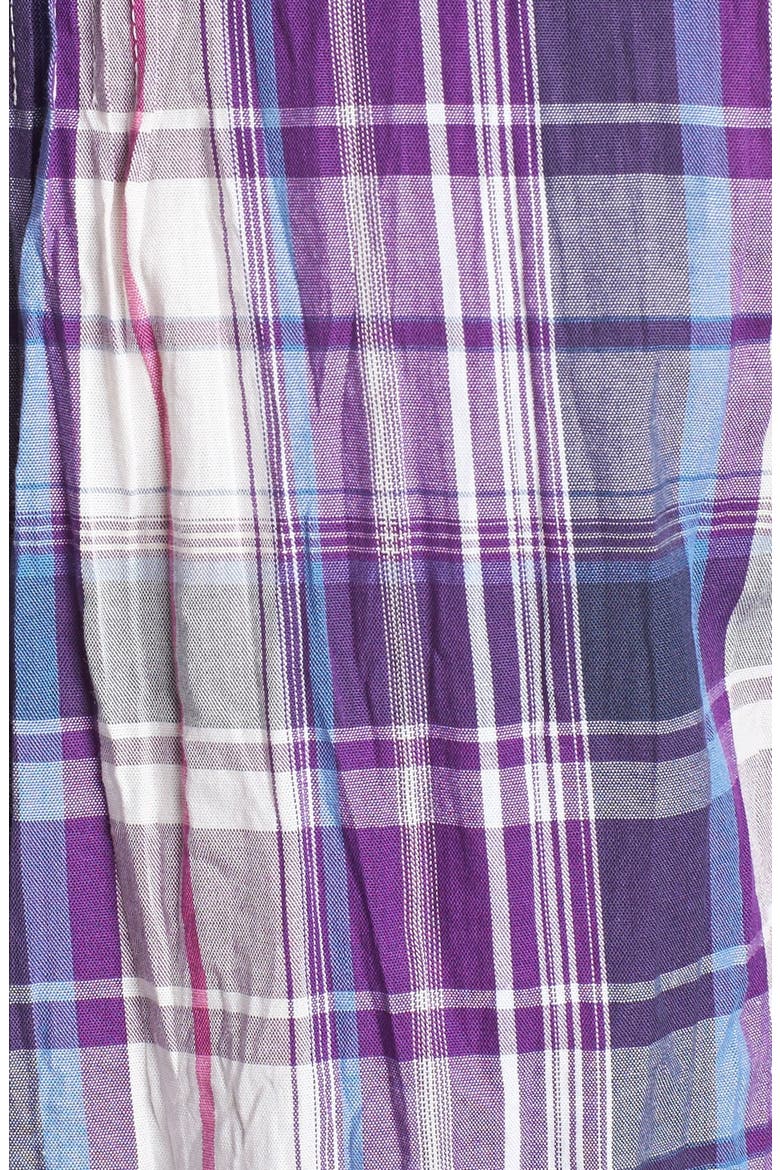 Madras Plaid Shirt, Alternate, color, PURPLE