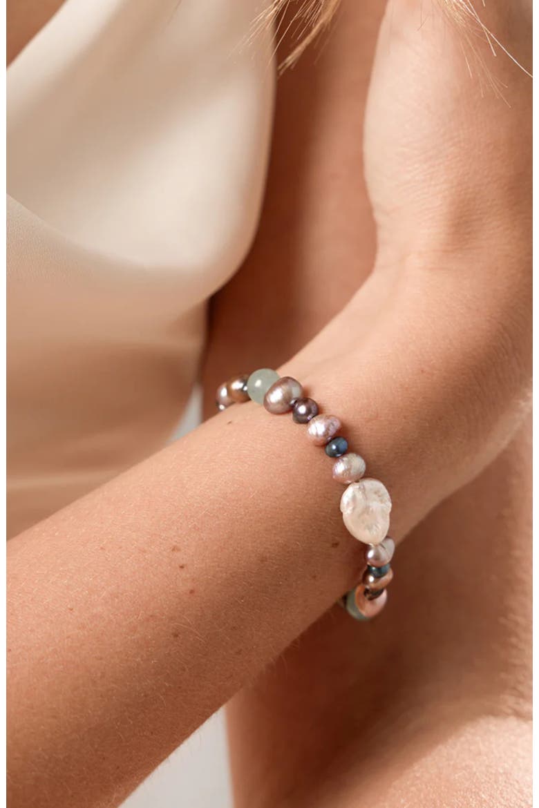 Low Tide Pearl Bracelet, Alternate, color, Gold Vermeil