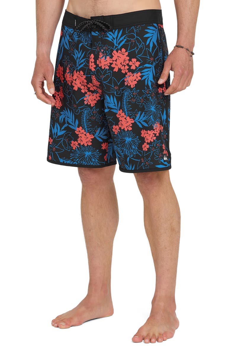 Quiksilver Jetty Bloom 19 Board Shorts, Alternate, color, Anthracite