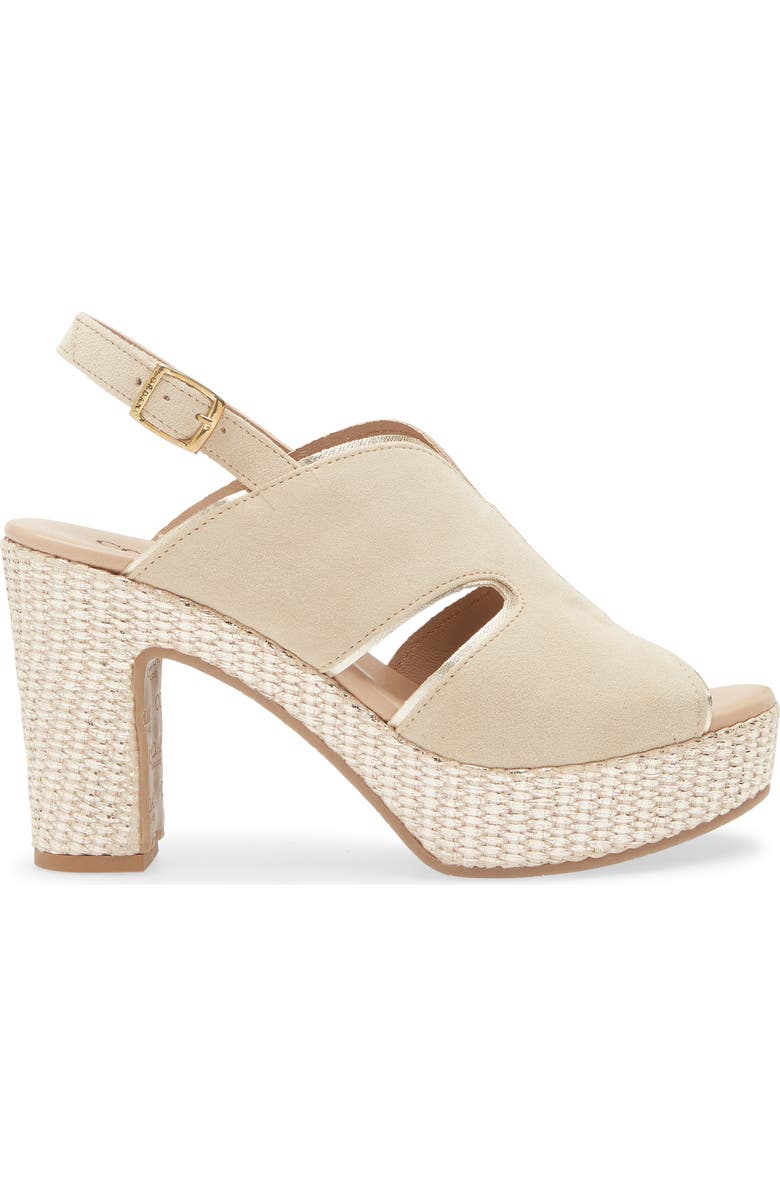 Cordani Toni Lamina Slingback Sandal, Alternate, color, Visone-Platino