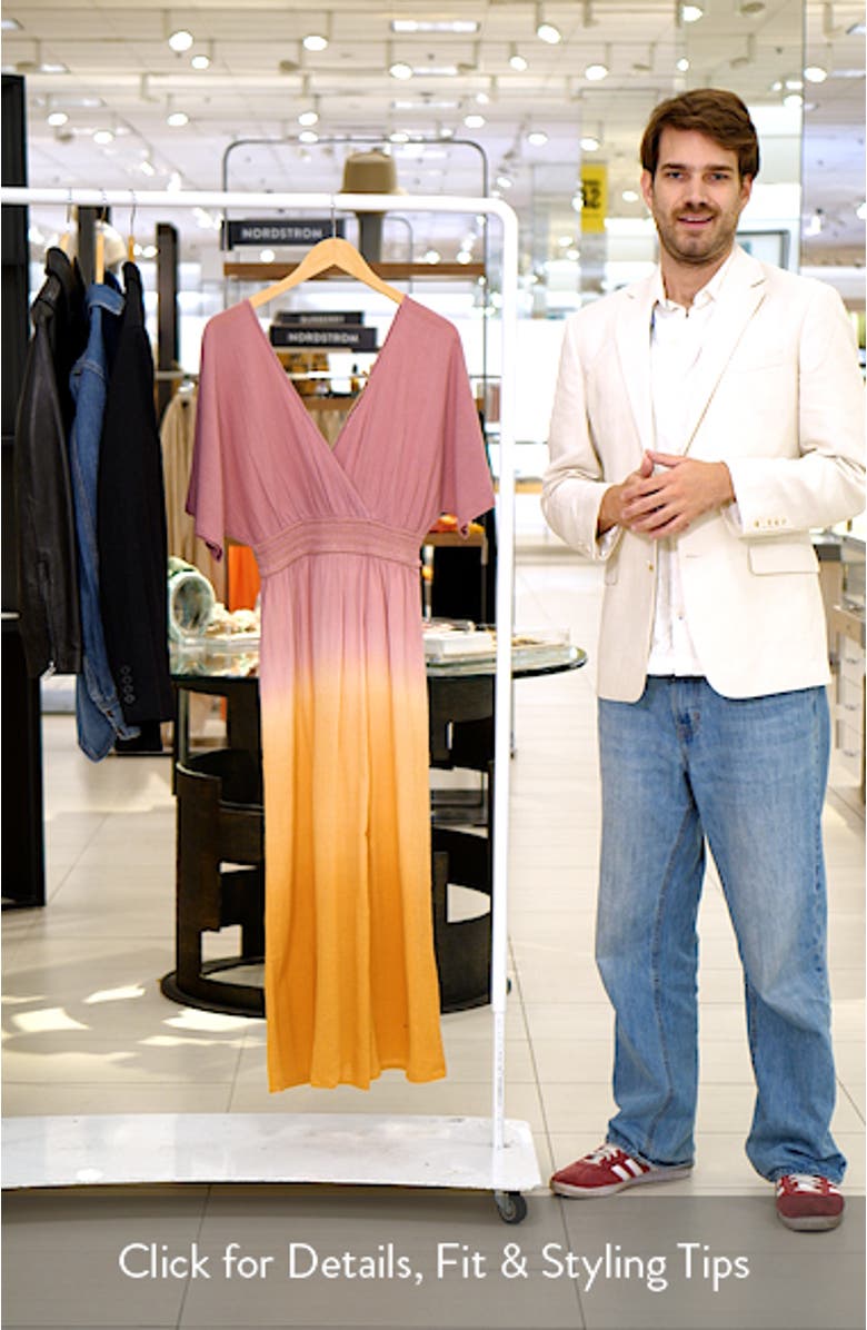 Mila Ombré Organic Cotton Gauze Maxi Dress, sales video thumbnail