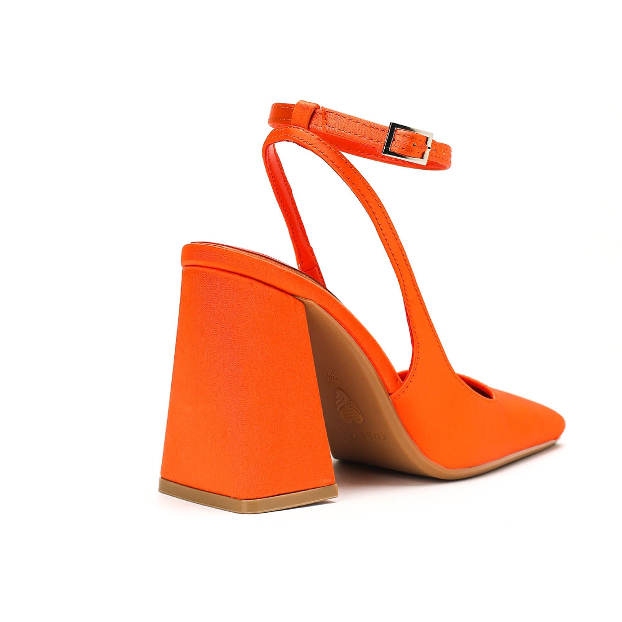 Madison Ivory Block Heels, Alternate, color, Orange