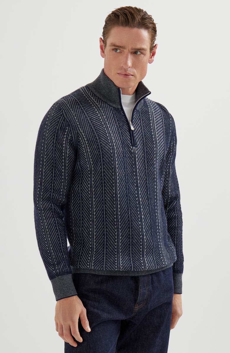 Brunello Cucinelli Vanisé sweater, Alternate, color, Panama