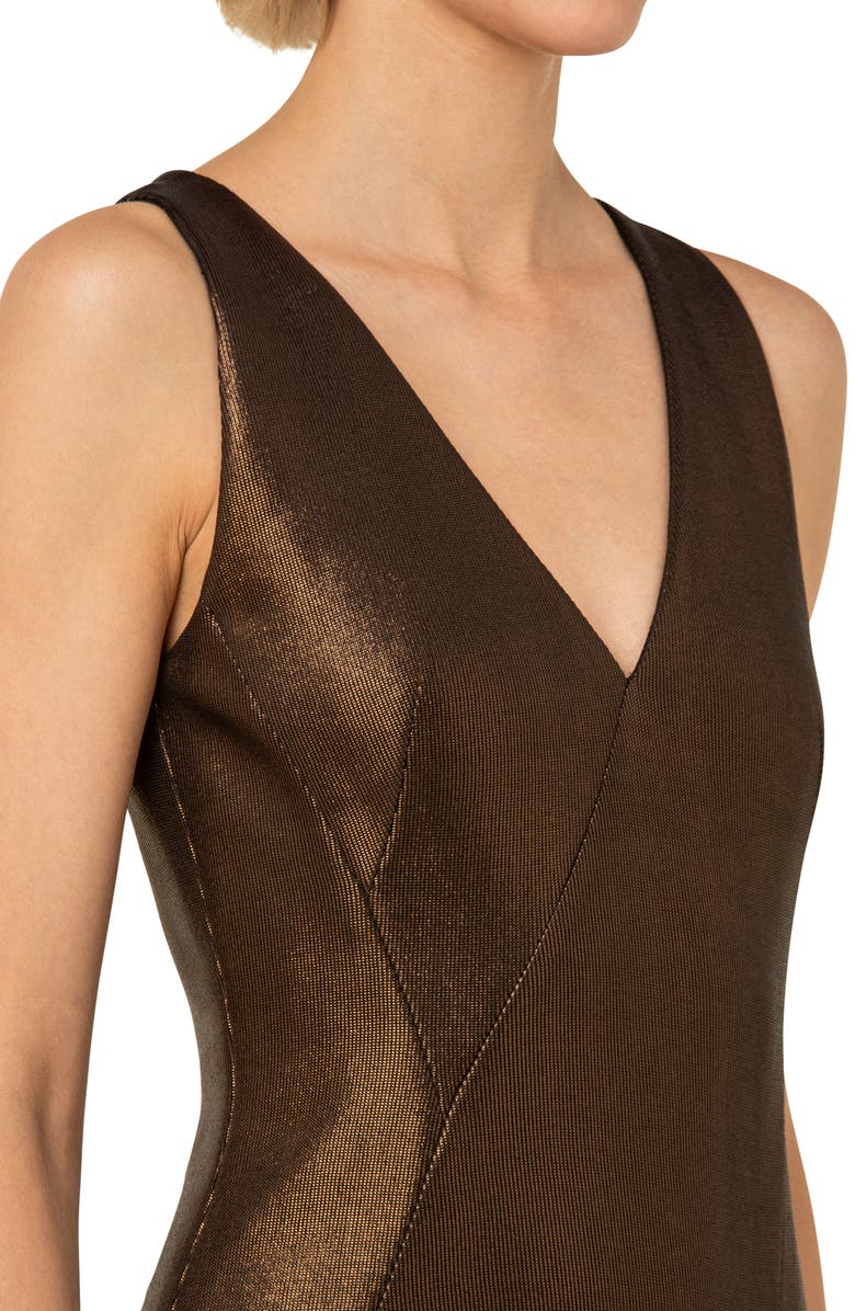 Akris Liquid Jersey Gown with Train, Alternate, color, 