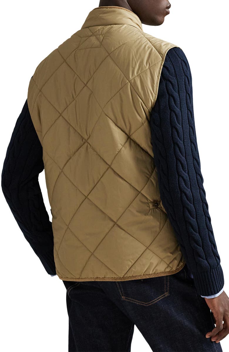 Polo Ralph Lauren The Hurston Water Repellent Quilted Utility Vest, Alternate, color, Desert Khaki