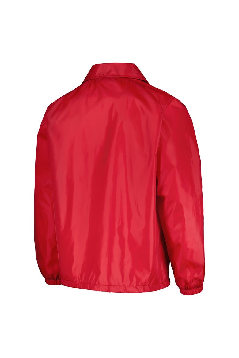 Men's Dunbrooke  Red Philadelphia Phillies Coach's Raglan Full-Snap Windbreaker Jacket, Alternate, color, Red