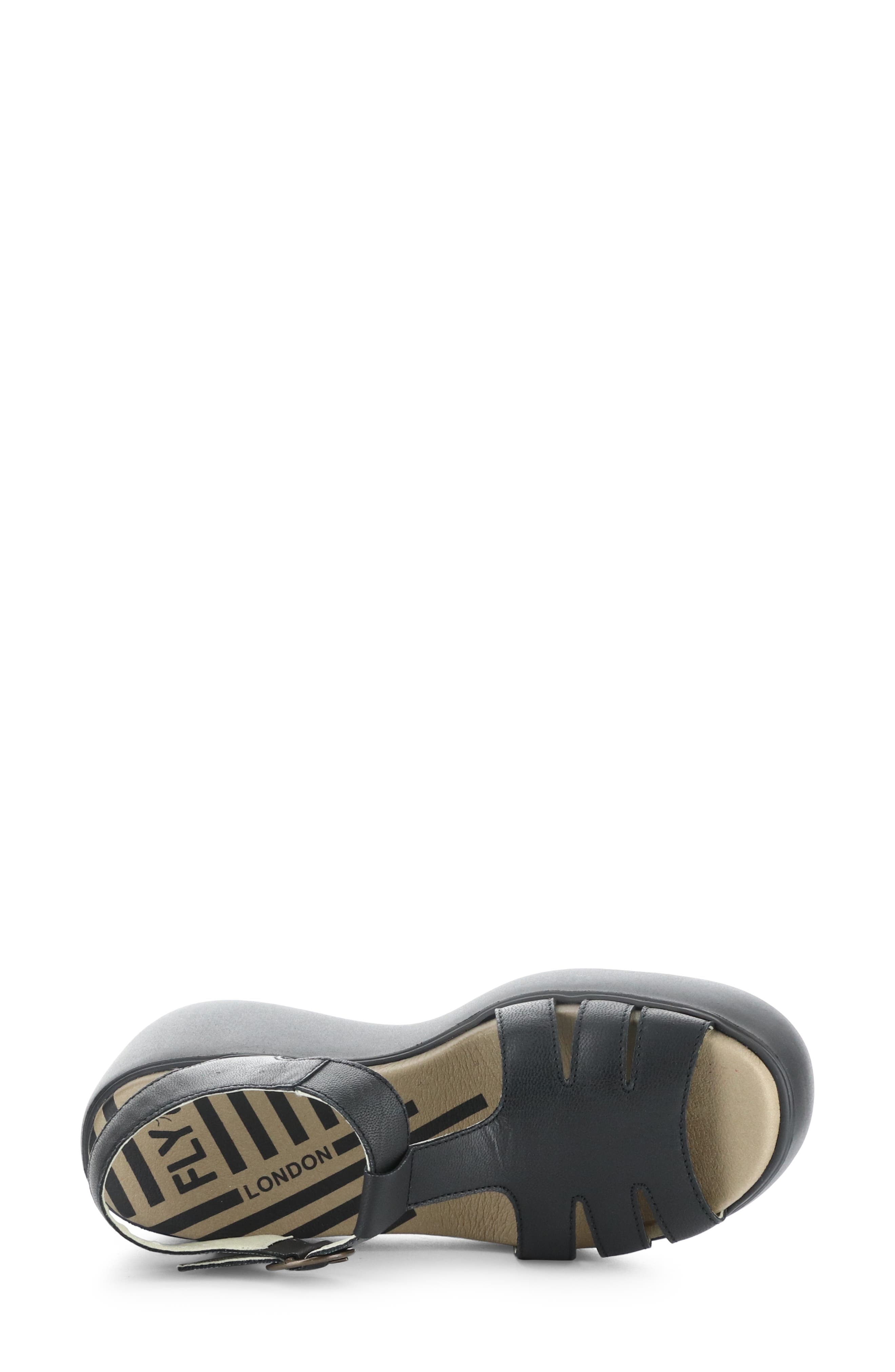 Fly London Duma Platform Wedge Sandal, Alternate, color, 