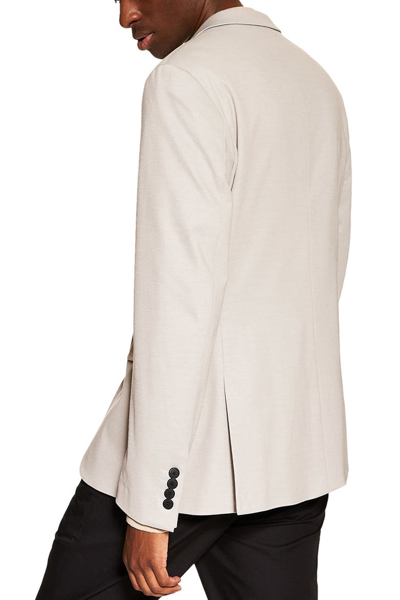 Skinny Fit Jersey Blazer, Alternate, color, GREY