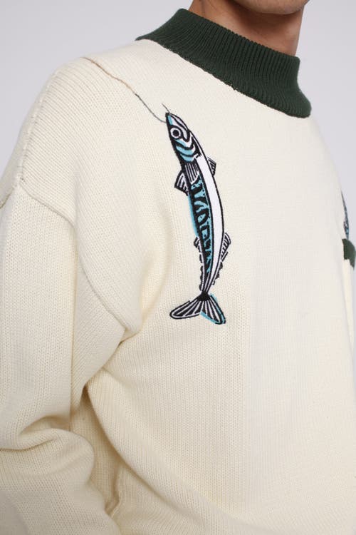 Tombolo 'the Angler' Sweater In Ivory