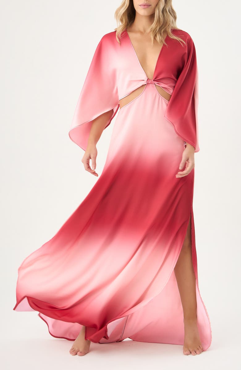 BOAMAR Avalon Cutout Cover-Up Maxi Dress, Alternate, color, Pink